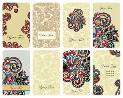 Retro The Pattern Card Vector