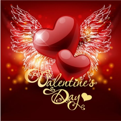 ретро valentine39s день поздравительной открытки вектор