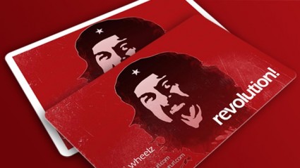 tarjeta de visita de revolución
