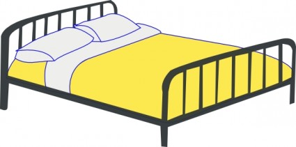 RFC tempat tidur double clip art