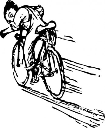 ركوب الخيل دراجة قصاصة فنية