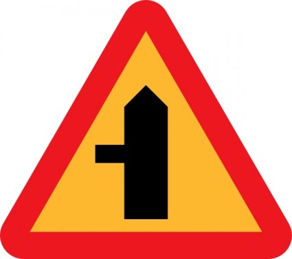 panneau de signalisation routière intersection clip art