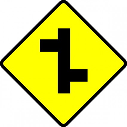 estrada sinal junção clip-art