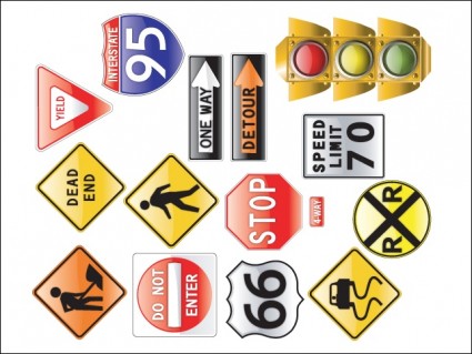 carretera señales de semáforo