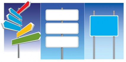 wektor znaków drogowych