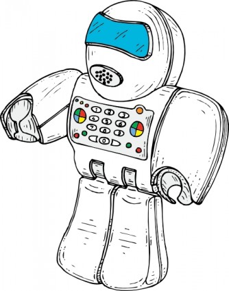 robô calculadora clip art