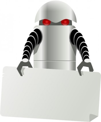 Robot Carrying Things Clip Art