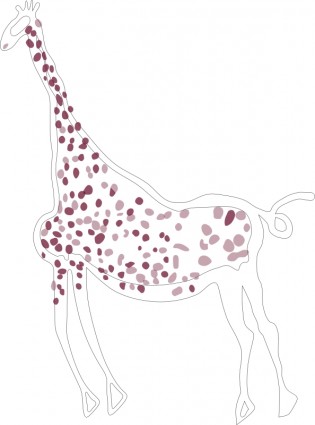 girafe de rock art acacus