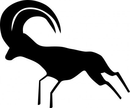 Felsen-Kunst-Sahara-Antilope