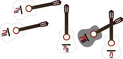 Guitarras de rock clip art