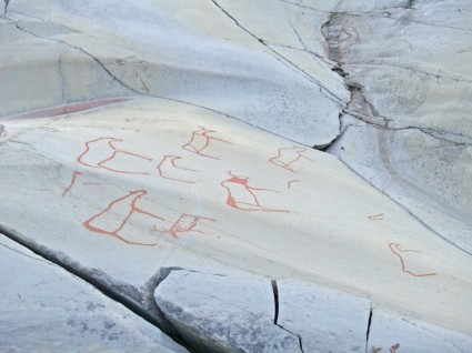 pintar el dibujo de la roca el la prehistoria