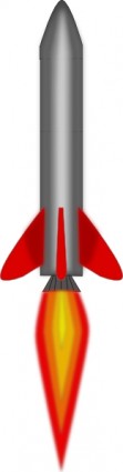 foguete voando acima de clip-art