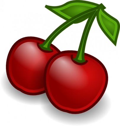 foguete frutas cerejas clip-art