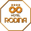 logotipo del hotel Rodina