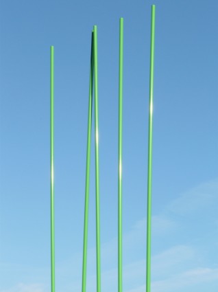 緑の棒のアートワーク