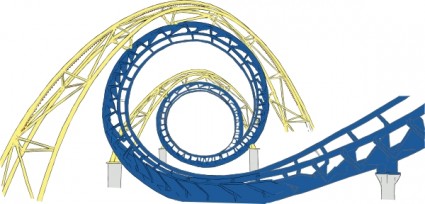 roller coaster tracce ClipArt