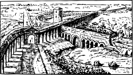 Römische Aquädukte ClipArt