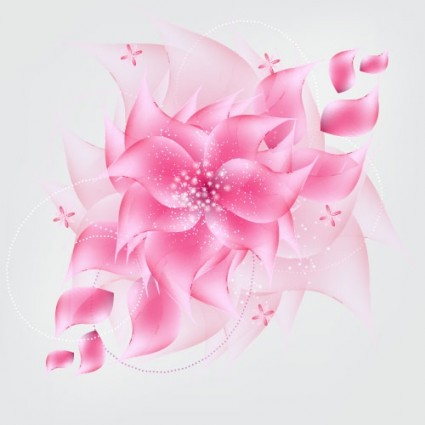 bunga romantis latar belakang vektor