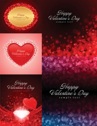 tarjetas de amor romántico y vector de fondo