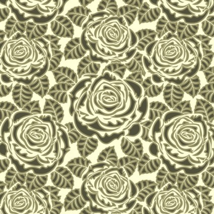 Rose Pattern Background Vector