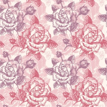 vector de fondo del patrón de color de rosa