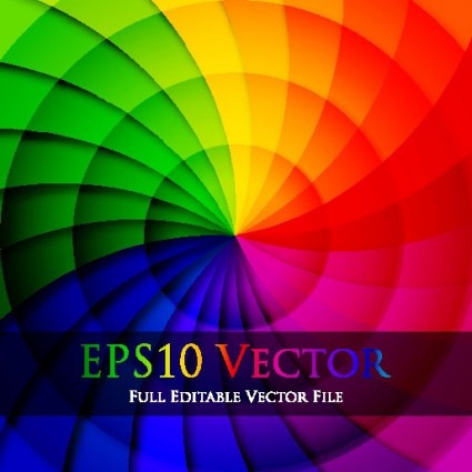 memutar vektor latar belakang warna-warni