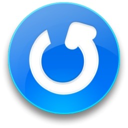 Rounded Blue Refresh Button