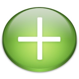 Rounded Green Cross Sign Button