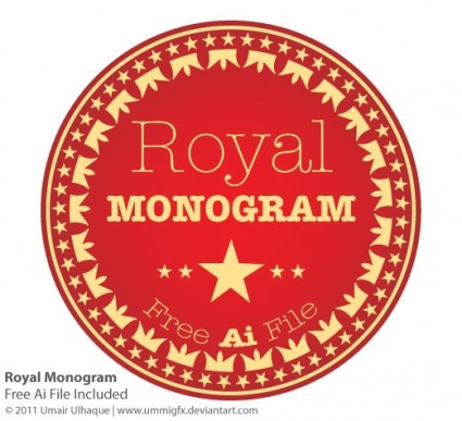 Royal monogram vektor