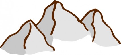 آر بي جي خريطة الرموز الجبال قصاصة فنية