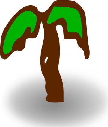 simbol peta RPG palm tree clip art