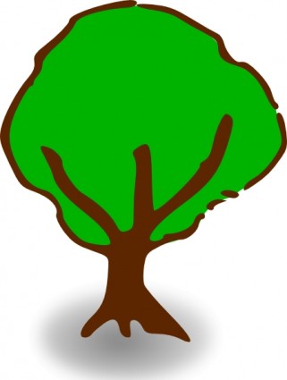 simbol peta RPG pohon clip art