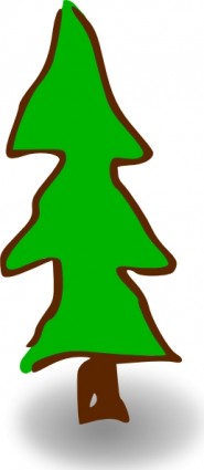 RPG-Kartensymbole Baum ClipArt