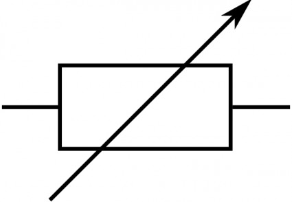 RSA iec resistor variável símbolo clip-art
