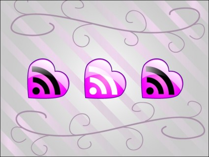 Rss Heart Icons