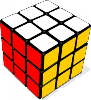 Rubik cube permainan clip art