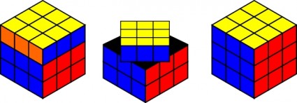 cubo de Rubik, resolvendo o clip-art