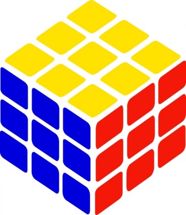 Rubik s cube simple clipart