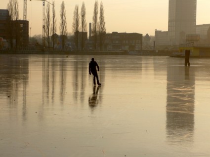 berlin Rummelsburg zatoka zima