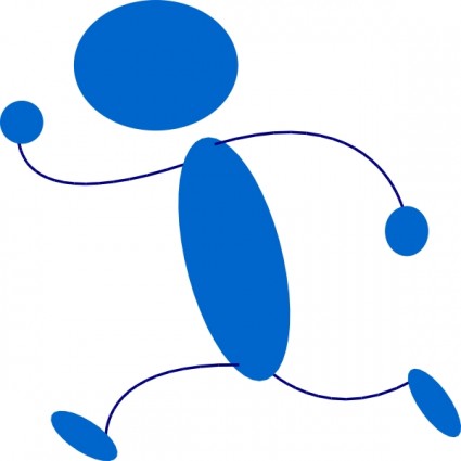 koşma mavi çubuk adam küçük resim
