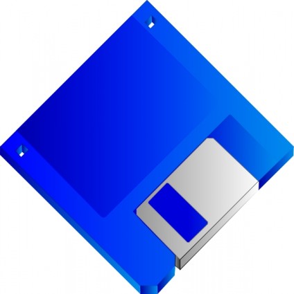 Sabathius Floppy Disk Blue No Label Clip Art