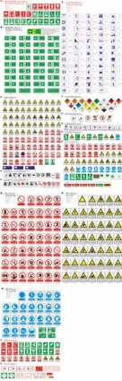 Safety Warning Prohibition Signs Vector