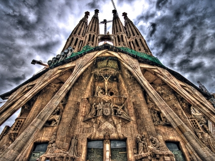 Sagrada familia hình nền thế giới Tây Ban Nha