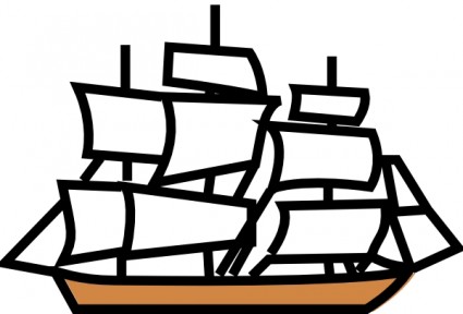 kapal Sailing clip art