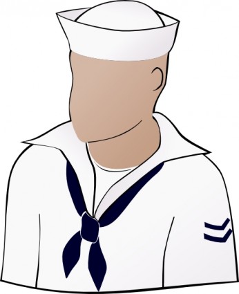 水手的臉剪貼畫