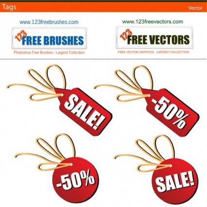 vettoriali gratis Sales tag