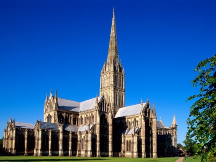 Salisbury Kathedrale Tapete England Welt