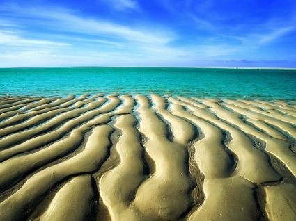 ondulations de sable fond d'écran plages nature