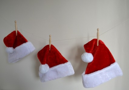 шляпы Санта-Клауса