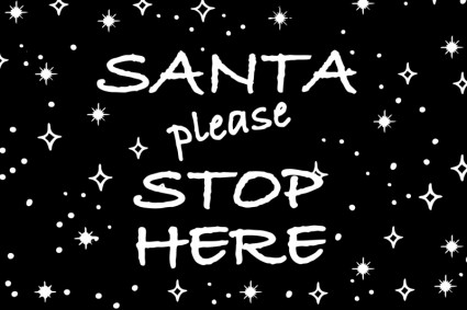 Santa silakan berhenti di sini